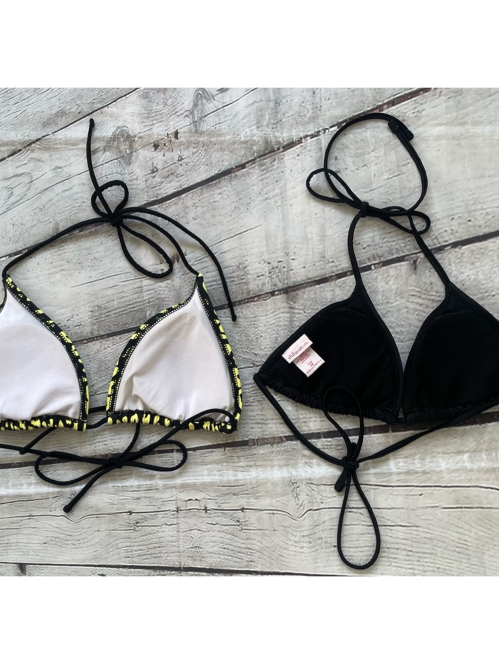 2 String Bikini Triangle Tops - Picture 2 of 11